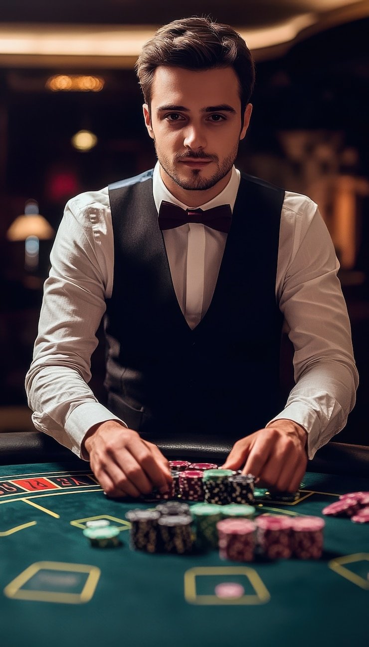 Layar permainan Lightning Roulette menampilkan angka-angka berkilat dan pengganda